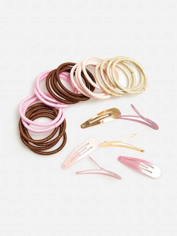 Набор из 20 резинок и 6 заколок для волос дет Ellie