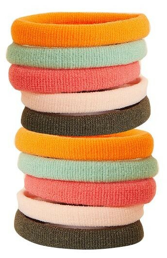 Набор из 10 резинок для волос дет. Kalva