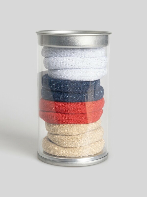 Набор из 10 резинок для волос дет. Idely