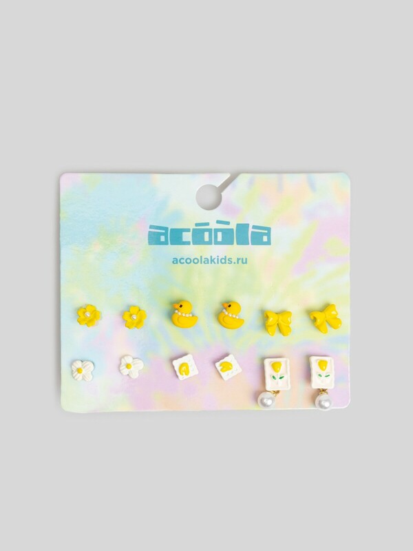 Набор из 6 пар серег дет. Dynisa