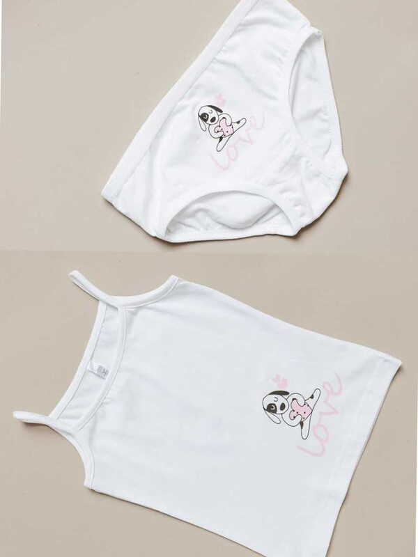 Комплект майка и трусы для девочки (001_НБО24)