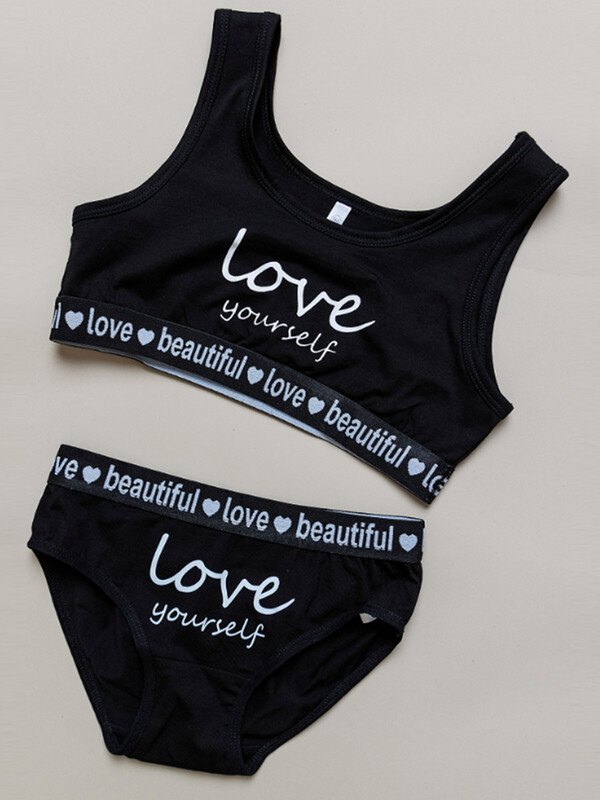 Комплект для девочки топ и трусы (052_НБО24)