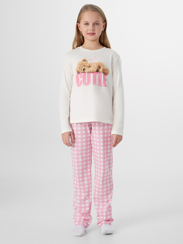 КОМПЛЕКТ ДЛЯ ДЕВОЧЕК (ЛОНГСЛИВ, БРЮКИ) 567755