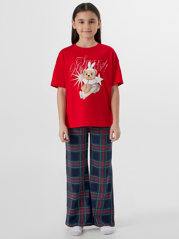 КОМПЛЕКТ ДЛЯ ДЕВОЧЕК (ДЖЕМПЕР, БРЮКИ) 567760