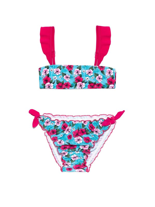 Костюм купальный для девочек ESLI WIKI Купальный костюм с цветочным рисунком