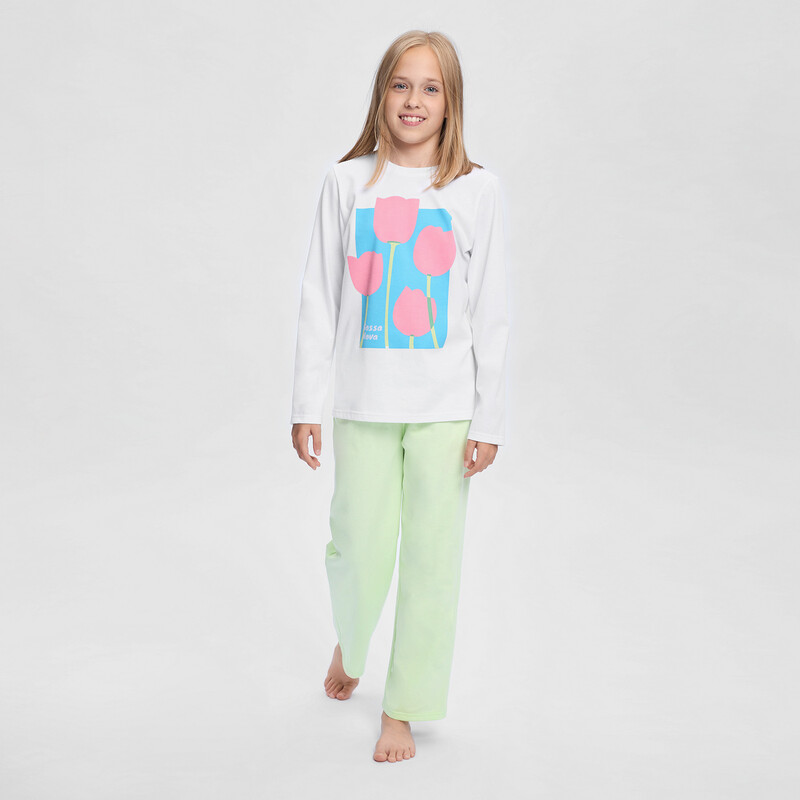 Пижама ДД лонгслив и брюки «Симпл-димпл» 362А-161-С