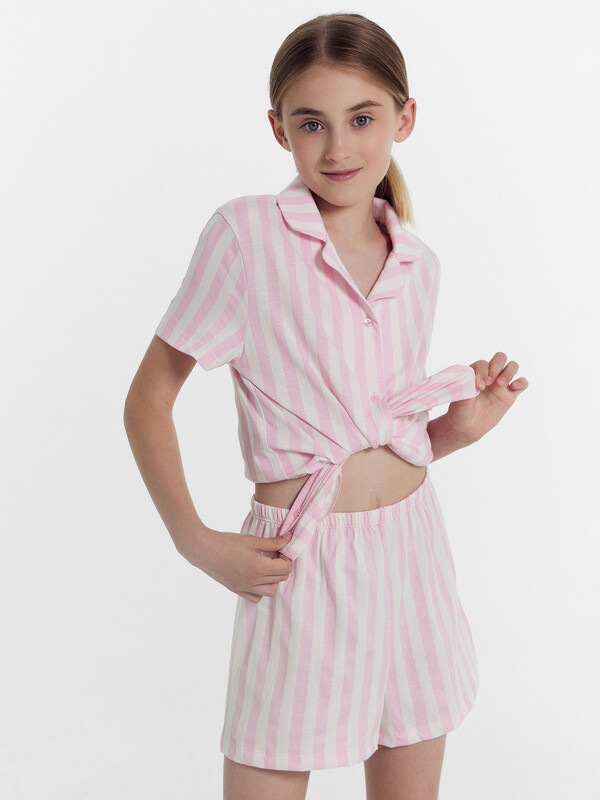 КОМПЛЕКТ ДЛЯ ДЕВОЧЕК (РУБАШКА, ШОРТЫ) 567745