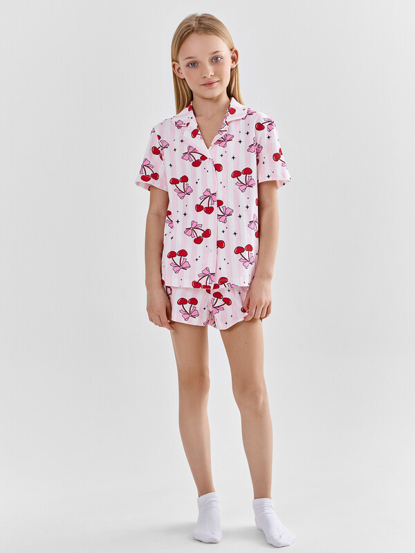 КОМПЛЕКТ ДЛЯ ДЕВОЧЕК (РУБАШКА, ШОРТЫ) 567745