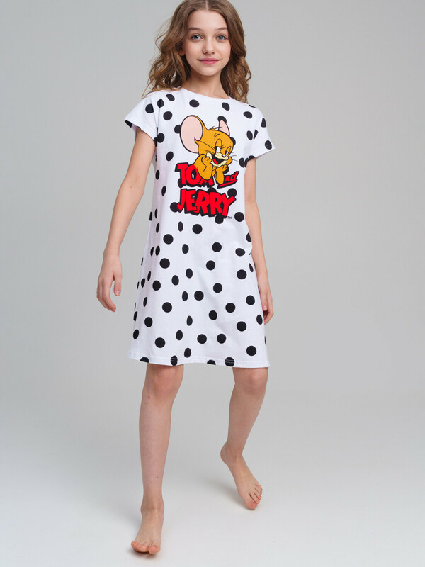 Сорочка ночная трикотажная для девочек