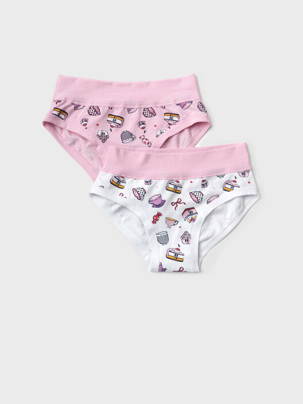 Трусы трикотажные для девочек, 2 шт в комплекте