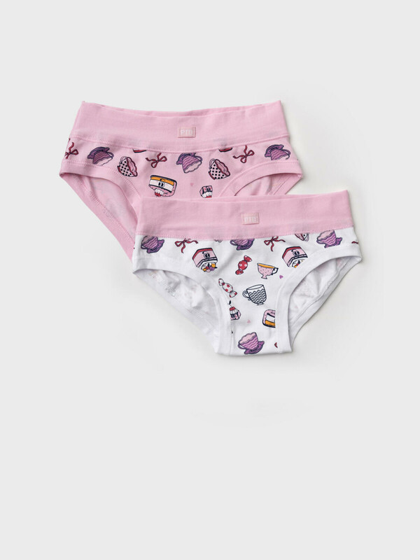 Трусы трикотажные для девочек, 2 шт в комплекте