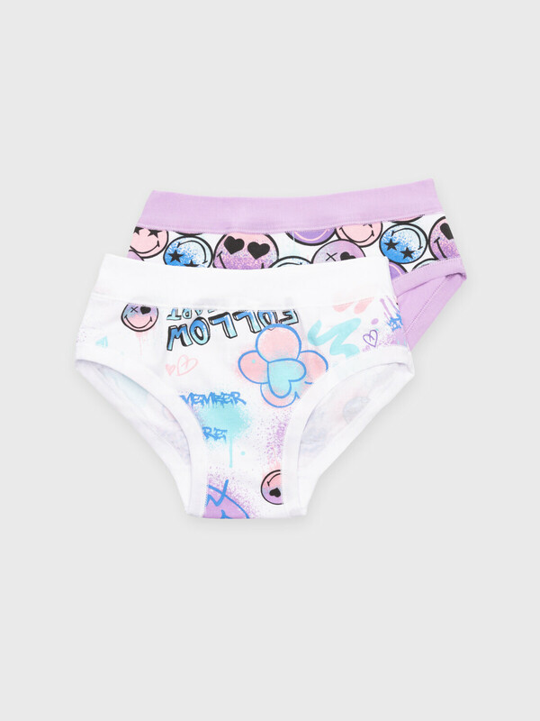 Трусы трикотажные для девочек, 2 шт в комплекте