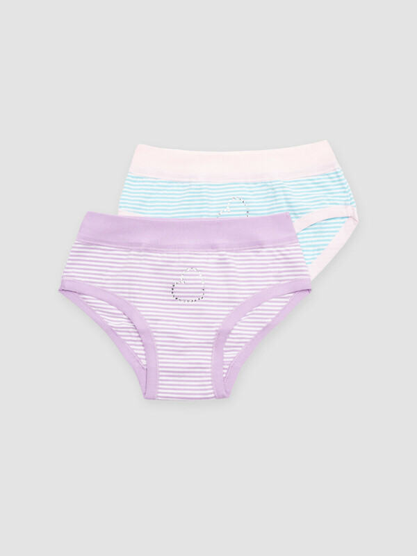 Трусы трикотажные для девочек, 2 шт в комплекте