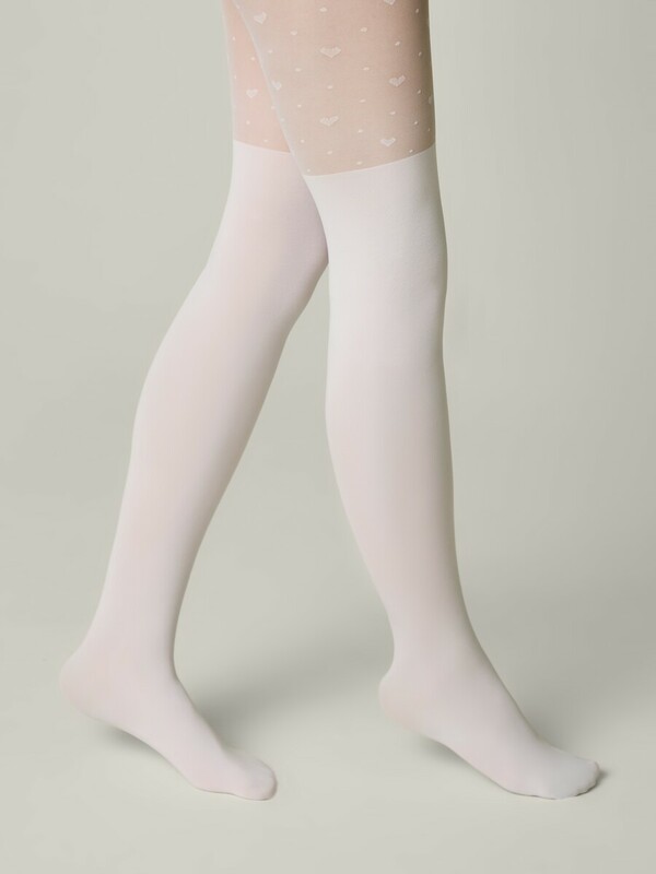 CONTE Колготки с сердечками и имитацией гольфинов SWEET LADY