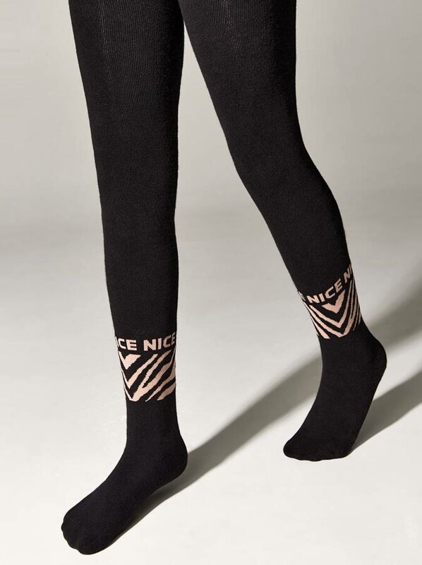 Теплые Conte-kids Колготки SOF-TIKI (махровые внутри) с рисунками