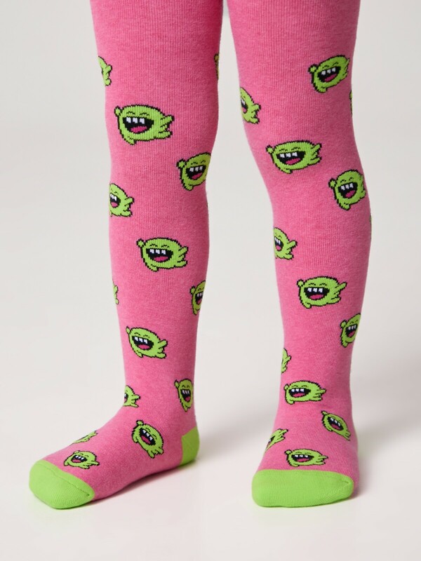 Теплые Conte-kids Колготки SOF-TIKI (махровые внутри) с рисунками