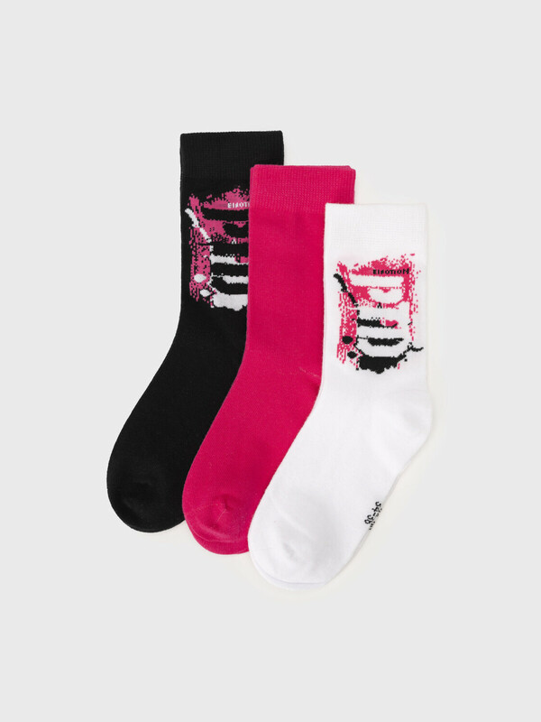 Носки трикотажные для девочек, 3 пары в комплекте