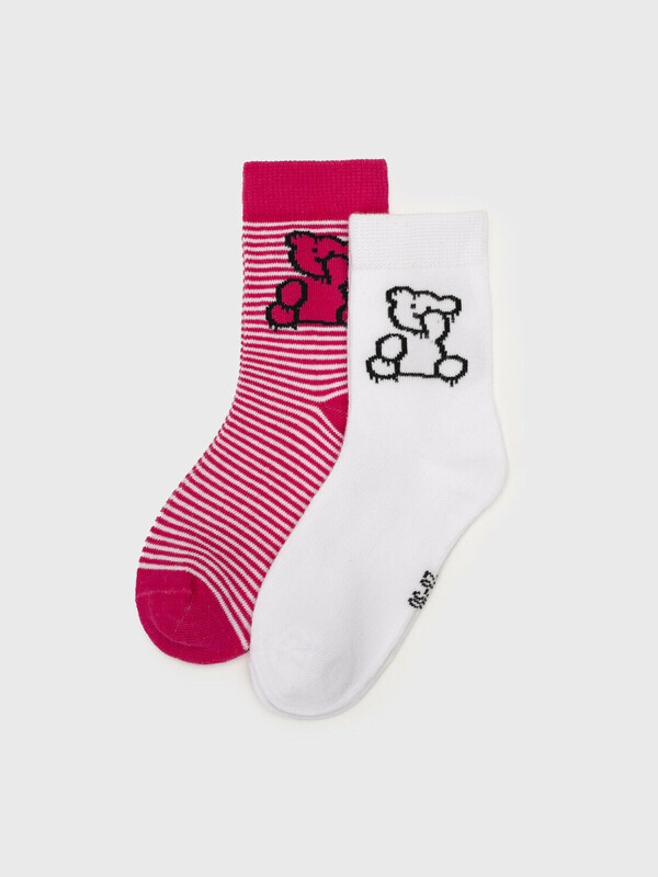 Носки трикотажные для девочек, 2 пары в комплекте