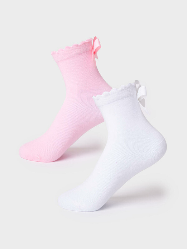 Носки трикотажные для девочек, 2 пары в комплекте