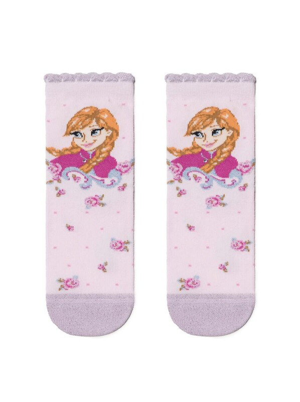 Disney Conte-kids ©Disney Frozen Хлопковые носки с люрексом, стразами и рисунками героев