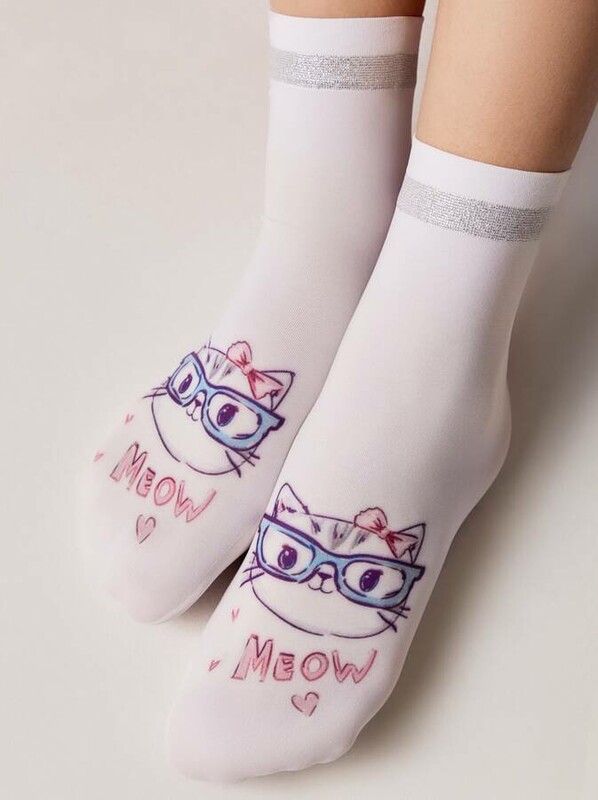 Нарядные CONTE CATY Носки с рисунком и люрексом