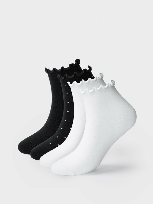Носки трикотажные для девочек, 4 пары в комплекте