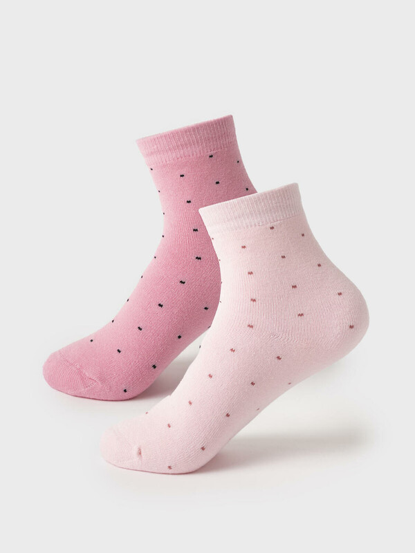 Носки трикотажные махровые для девочек, 2 пары в комплекте