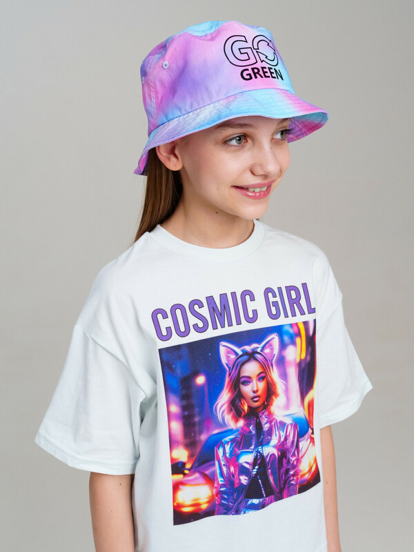 Панама текстильная для девочек