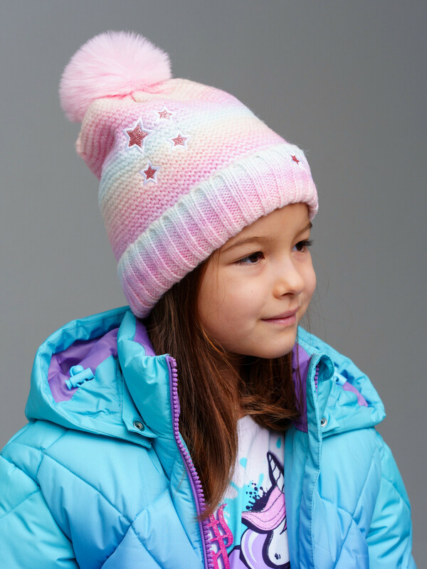 Шапка трикотажная для девочек