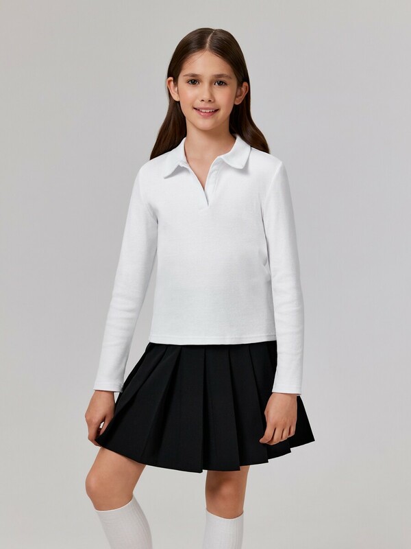 Блузка-поло детская для девочек Ava