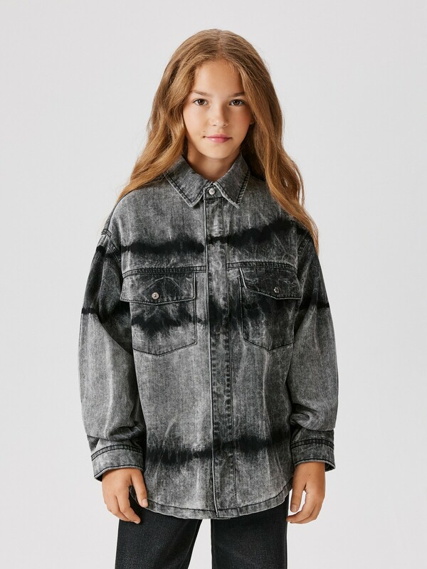 Блузка джинсовая детская для девочек Vitim