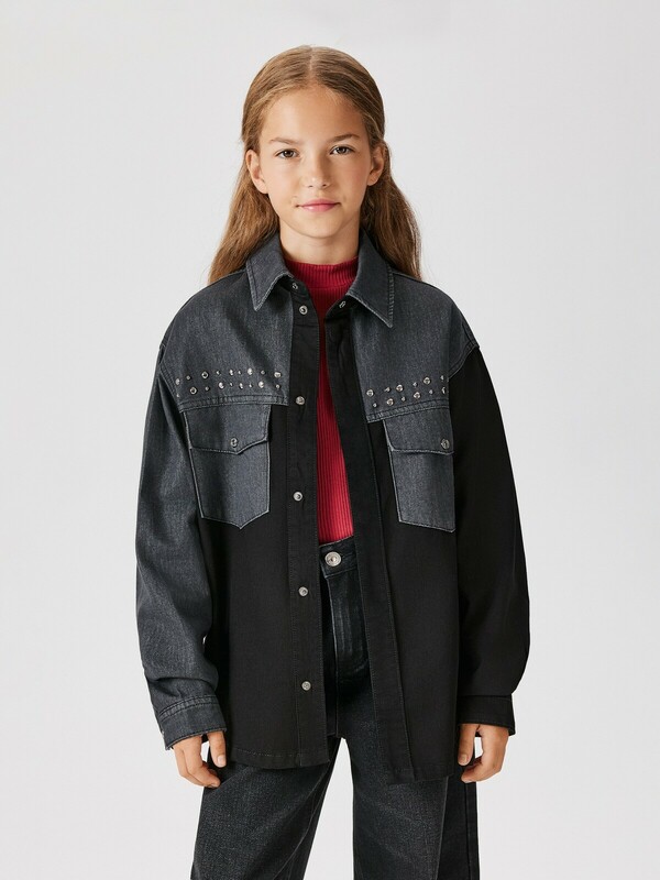 Блузка джинсовая детская для девочек Vitim