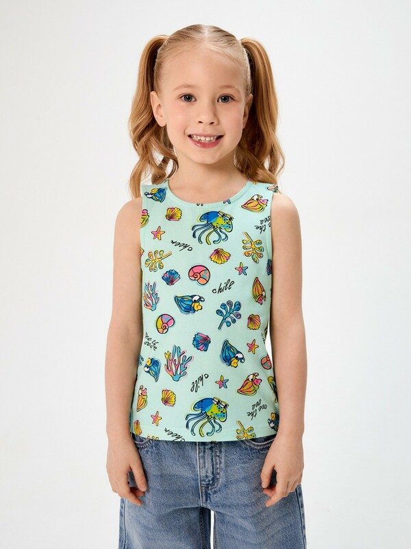 Блузка-топ детская для девочек Delfin