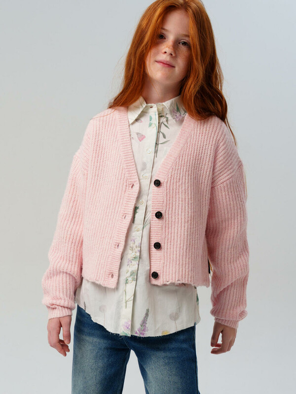 Кардиган трикотажный для девочек