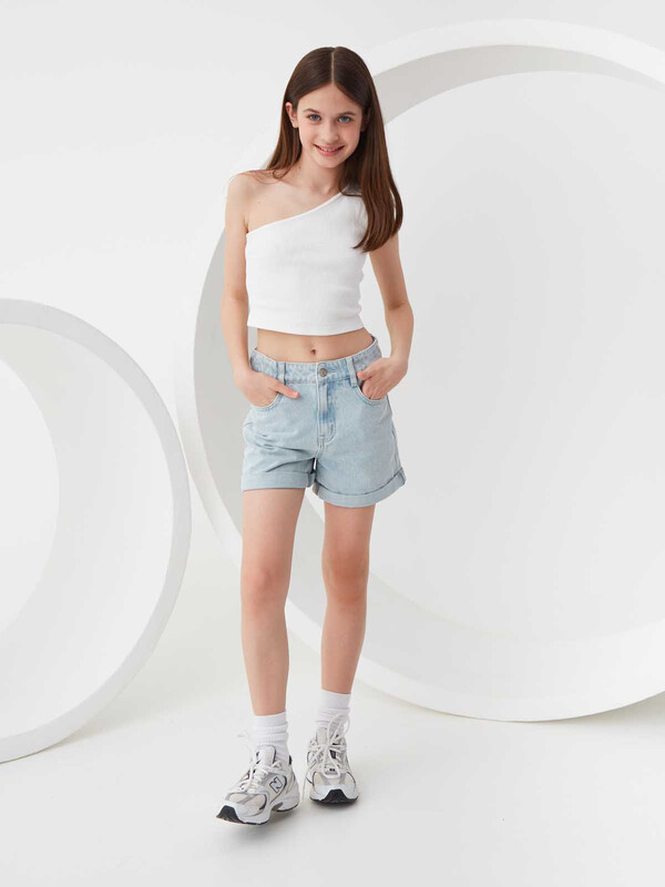 45087 Шорты джинсовые P748.01