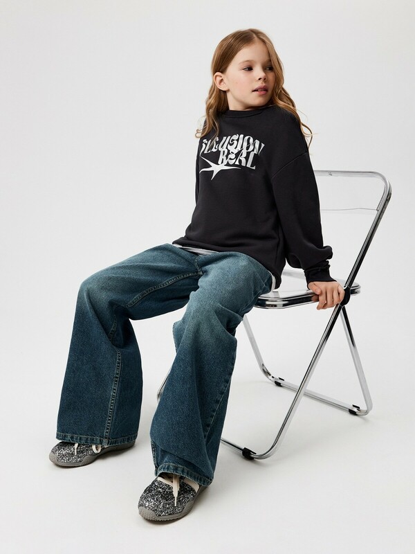 Брюки джинсовые детские для девочек Nifa1