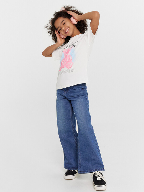 БРЮКИ ДЖИНСОВЫЕ ДЛЯ ДЕВОЧЕК 2024-2DTG501-4