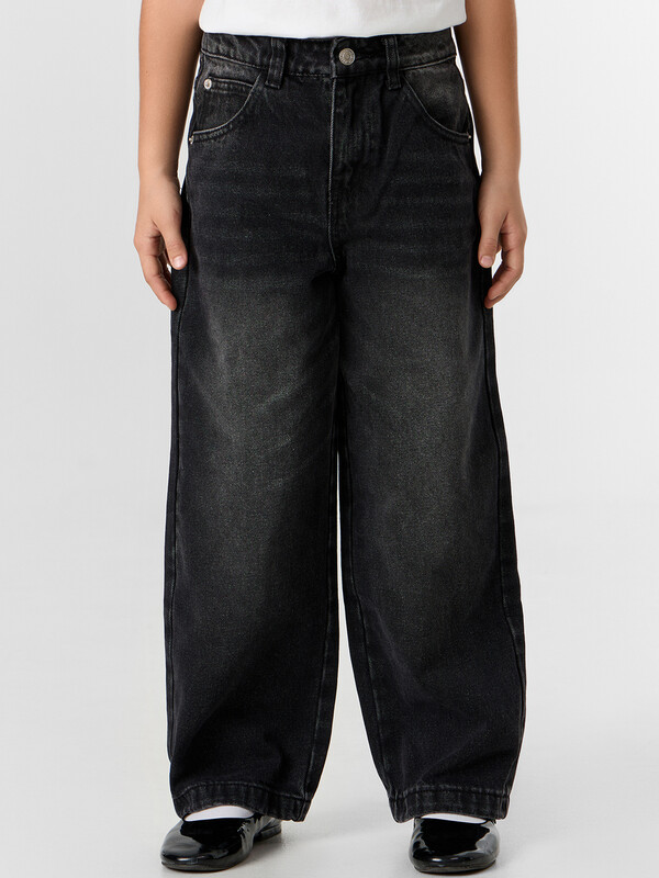 БРЮКИ ДЖИНСОВЫЕ ДЛЯ ДЕВОЧЕК 2025-2DTG301-6