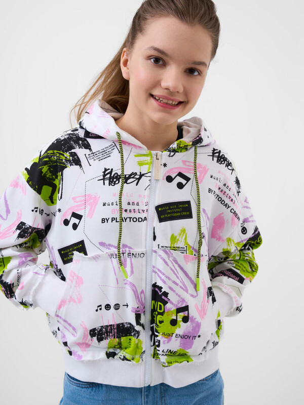 Толстовка трикотажная для девочек