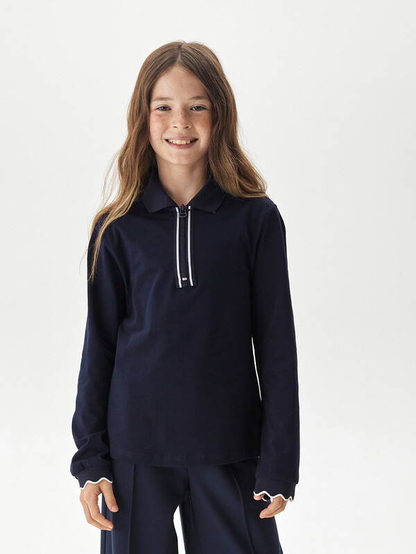 14533 Поло с длинными рукавами T215.01