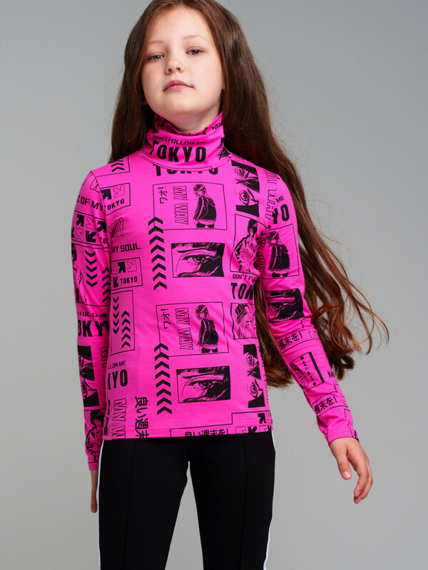 Водолазка трикотажная для девочек