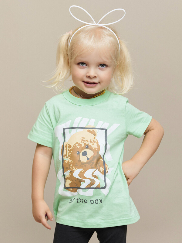 Футболка для девочки с коротким рукавом (018_БК24)