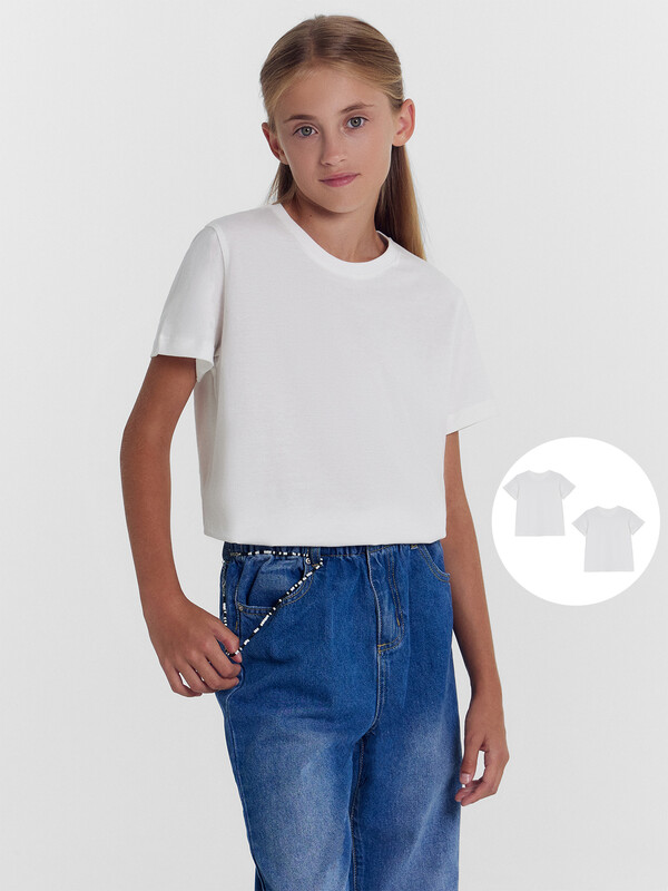 ФУТБОЛКА ДЛЯ ДЕВОЧЕК 2ШТ. 117835-2