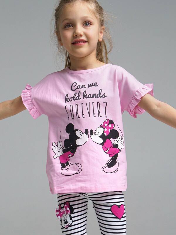 Фуфайка трикотажная для девочек (футболка)