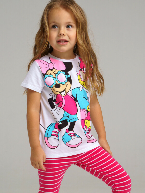 Фуфайка трикотажная для девочек (футболка)