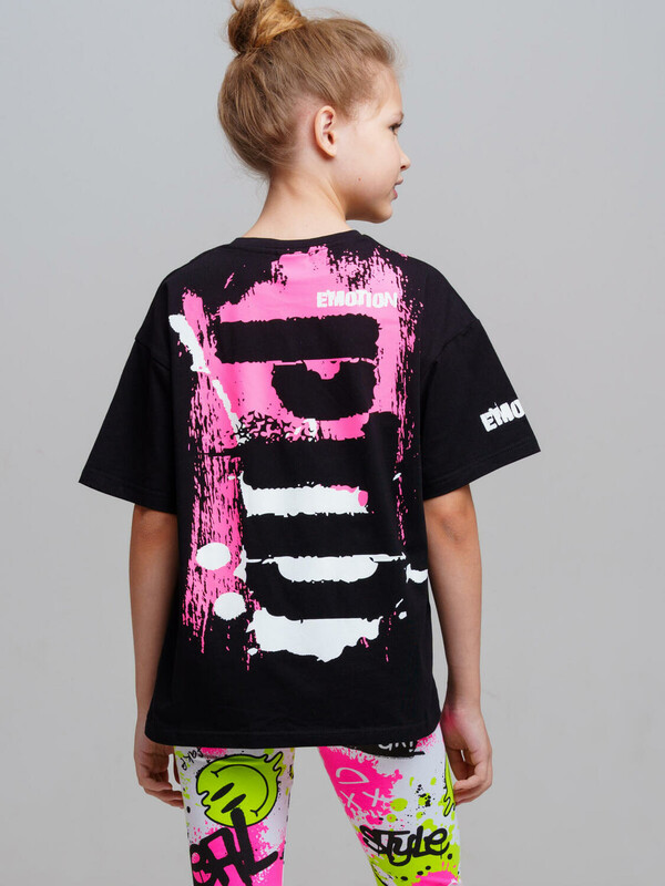 Фуфайка трикотажная для девочек (футболка)