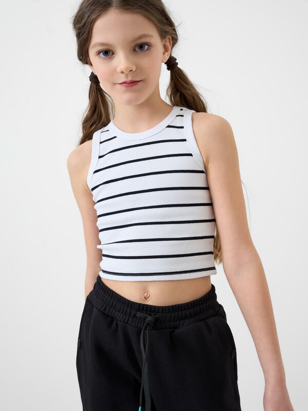 Майка трикотажная для девочек