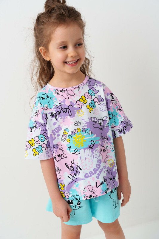 Фуфайка трикотажная для девочек (футболка)