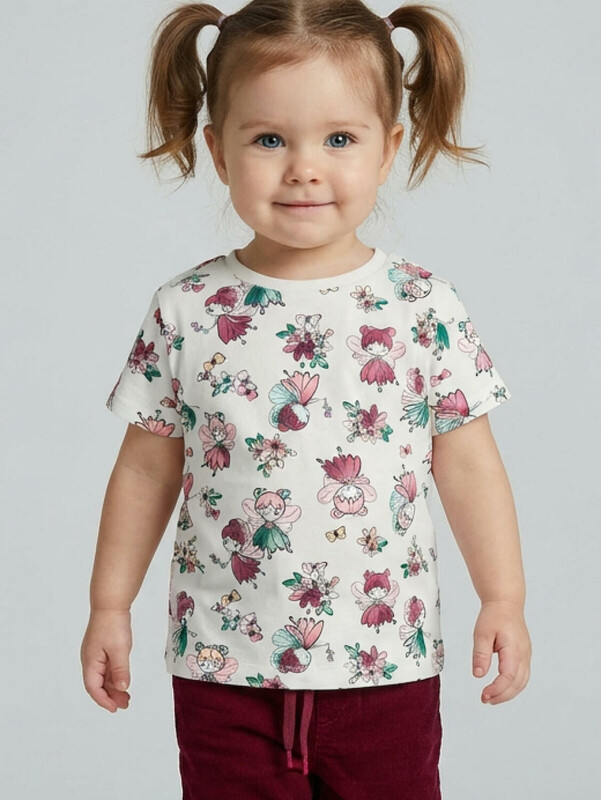 Джемпер детский трикотажный для девочек (футболка)