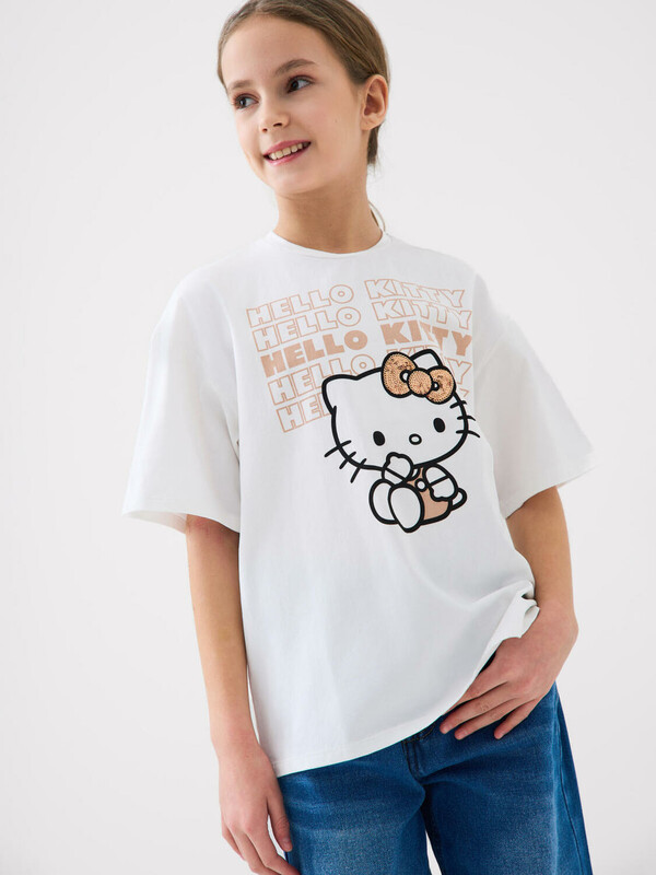 Фуфайка трикотажная для девочек (футболка)